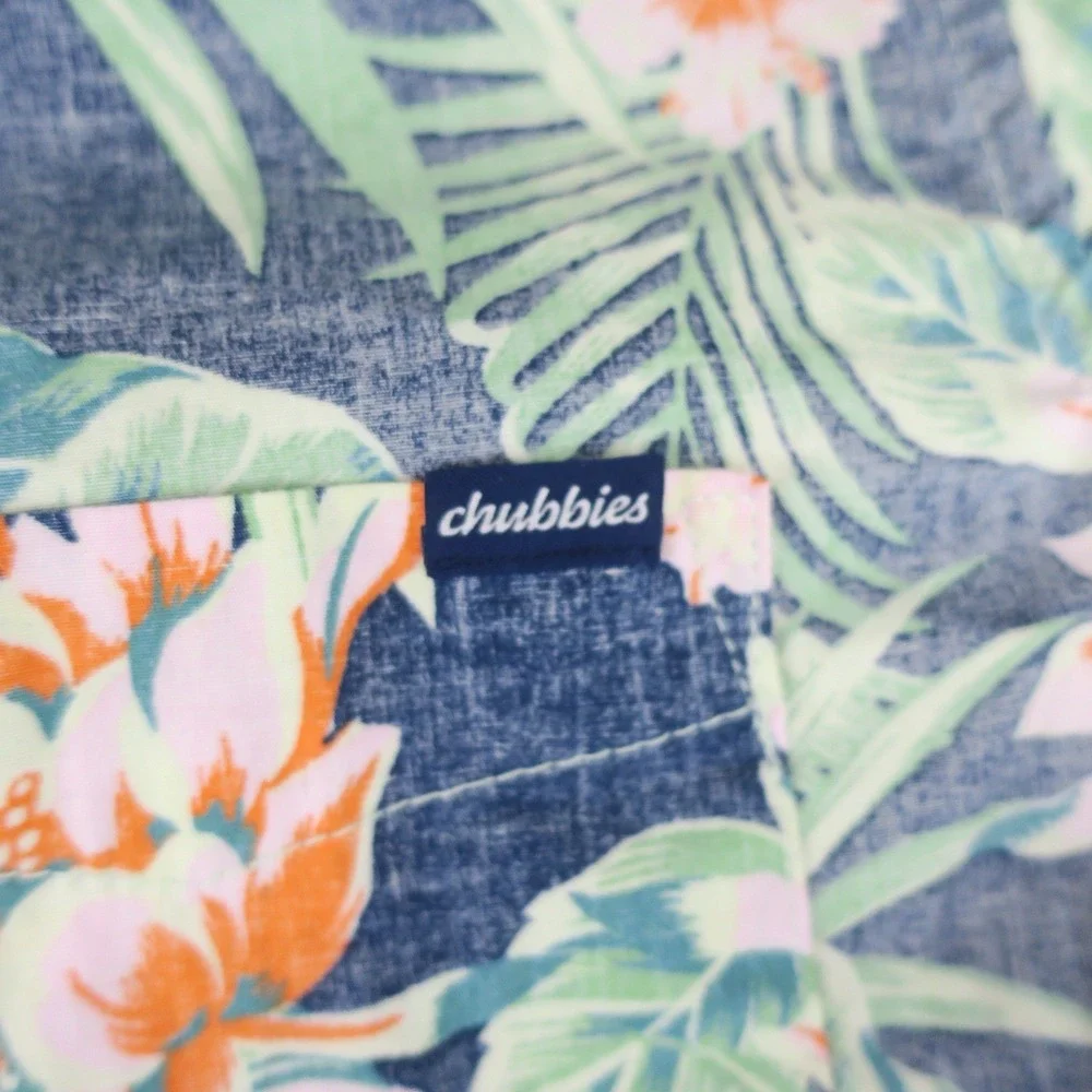 Chubbies Hawaiian Floral Shirt Mens Medium - Picture 5 of 11